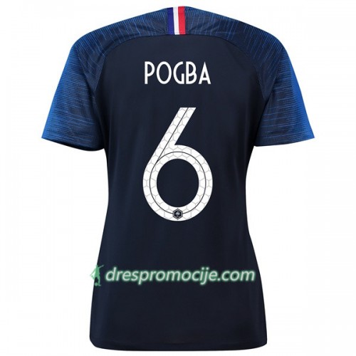 Francuska Dres Pogba 6 Ženska Domaći Svjetsko prvenstvo 2018 Francuska Dres Pogba 6 Ženska Domaći Svjetsko prvenstvo 2018